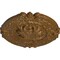 Ekena Millwork Southampton Ceiling Medallion (Canopies up to 2 3/4"), 16 3/8"OD x 1 3/4"P, Smokey Topaz Crackle CM17SOSTC - alternate 2